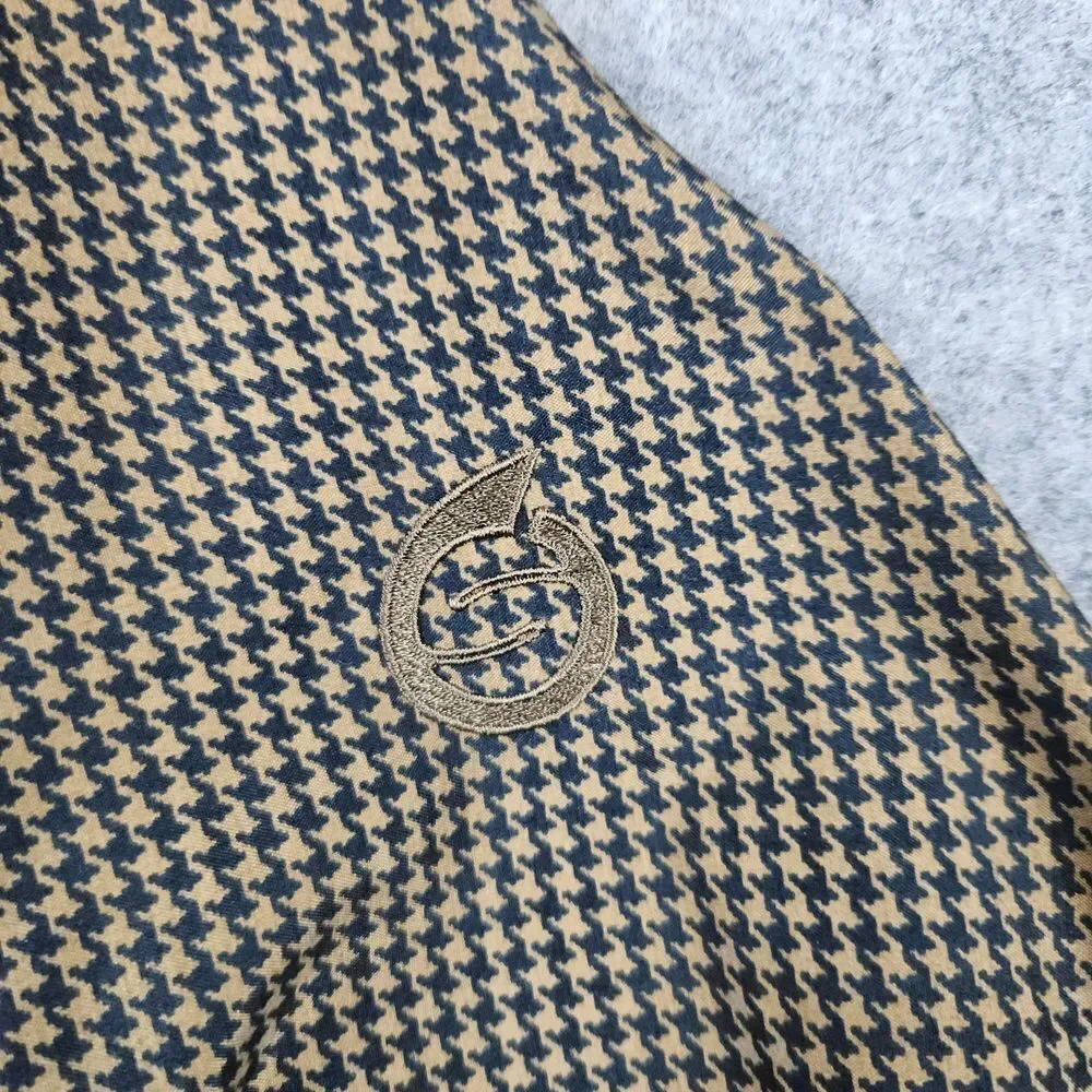 Sunderland of Scotland Ladies Classic Pullover Size L Houndstooth Textured Nylon